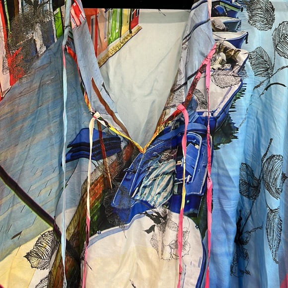 Johnny Was Silk Blouse 👚 - Picture 2 of 10